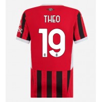 Camiseta AC Milan Theo Hernandez #19 Primera Equipación para mujer 2024-25 manga corta